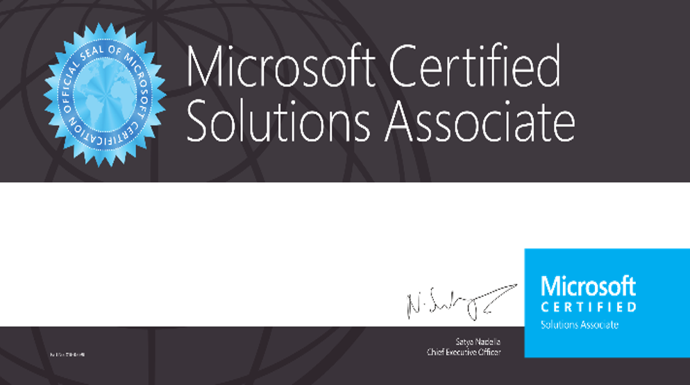 Microsoft Certificate